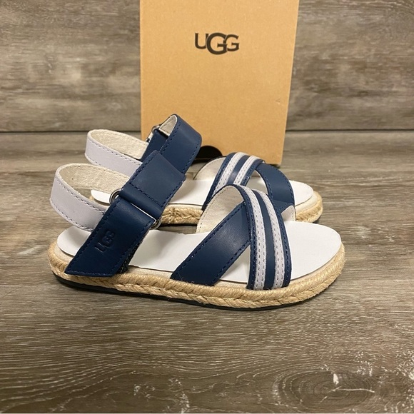 UGG | T Anamarie Sandals For Toddlers In Ocean Blue Size 8 NEW - Picture 1 of 8